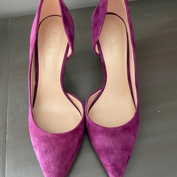 Purple suede heels, size 7 - Picture 3 of 7